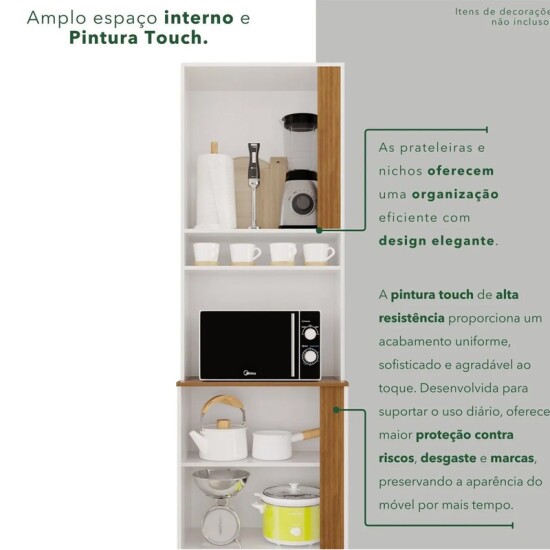 Torre Quente Cozinha P�rola Branco/Cinamomo - Sall�to