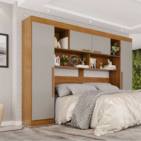 Modulado Apolo Premium Cinamomo/Off 4 Portas Larg. 2.40m - Sall�to