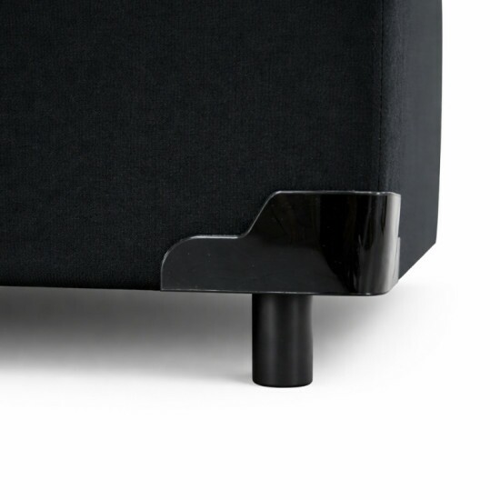 Colch�o Casal Classic Supreme Ortop�dico Lestespuma + Base Box Ba� Casal Prime Confort Sued Preto Blindado Issacar - 138x188x64 | Suporta at� 200kg