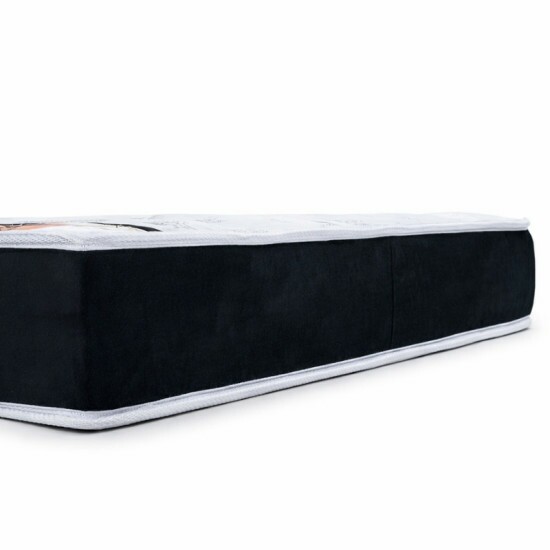 Colch�o Casal Classic Supreme Ortop�dico Lestespuma + Base Box Ba� Casal Prime Confort Sued Preto Blindado Issacar - 138x188x64 | Suporta at� 200kg