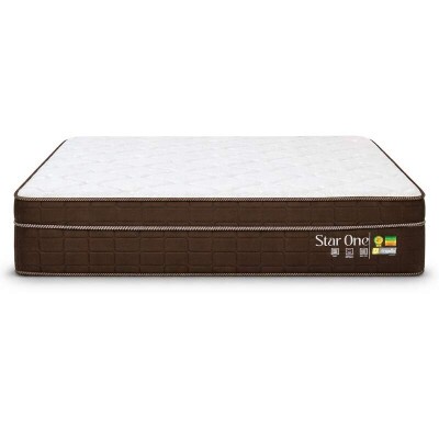 Colch�o Casal Star One Ortop�dico D-65 138x188x30 - Anjos | Suporta at� 280kg