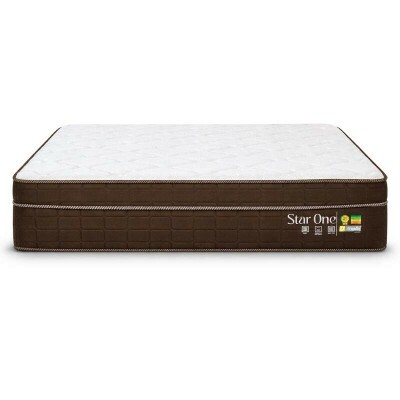 Colch�o Queen Star One Ortop�dico D-65 158x198x30 - Anjos | Suporta at� 280kg