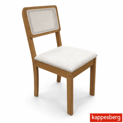 Caixa C/ 2 Cadeiras Gardeni Canela MDF - Kappesberg