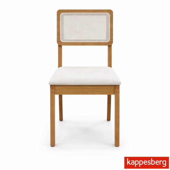 Caixa C/ 2 Cadeiras Gardeni Canela MDF - Kappesberg
