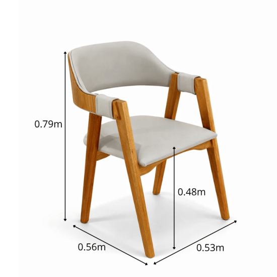 Cadeira Floren�a Madeira Korino Avel� 802 - Art Assento