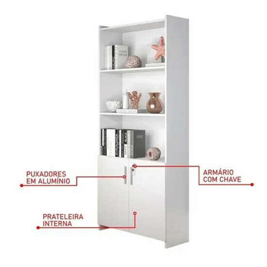 Multiuso Escrit�rio 2 Portas Branco Larg. 0.70m - Not�vel