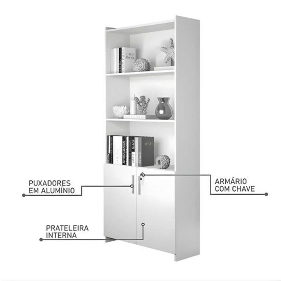 Multiuso Escrit�rio 2 Portas Freij� Larg. 0.70m - Not�vel