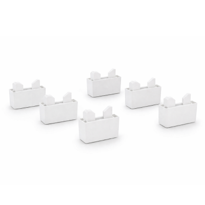 Kit 6 P�s Pl�stico Branco - Sall�to