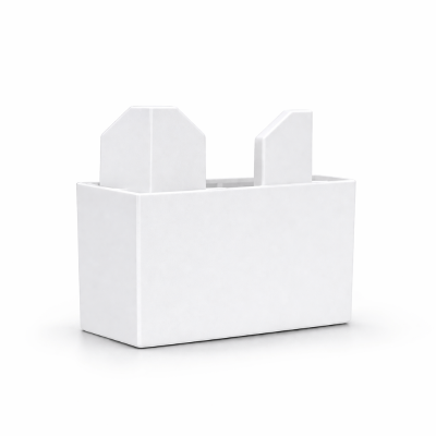 Kit 6 P�s Pl�stico Branco - Sall�to