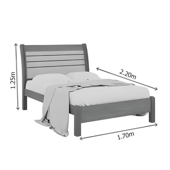 Cama Queen Esmeralda Plus Cinamomo - D Doro