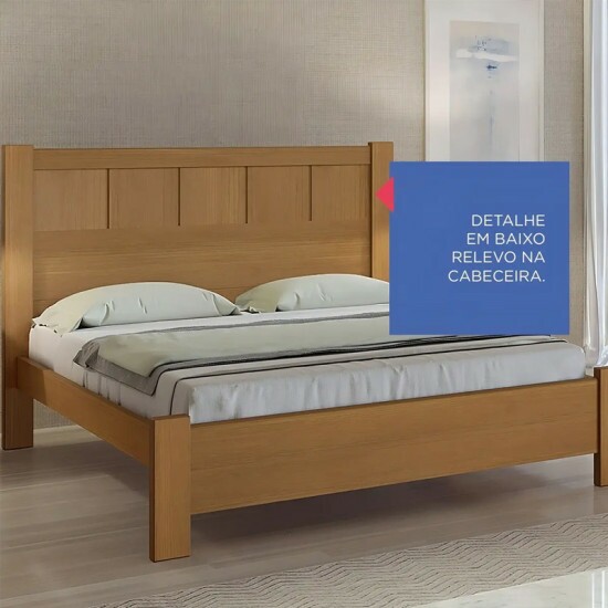 Cama Casal Prim�cia Plus Cinamomo Larg. 1.53m - D Doro