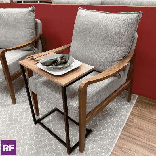 Mesa de Apoio Canela/Preto Fosco LI025 - Kappesberg