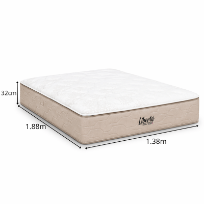 Colch�o Casal Libert� 138x188x32 Molas Ensacadas - Inovaflex | Suporta at� 120kg