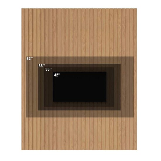 Painel Ripado Ni�gara Larg. 1.95m Freij� para TV\\\'s at� 82\\\'\\\' - Colibri