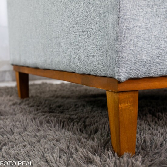 Sof� 3 lugares Fel�cia 1.82m Linho Cinza