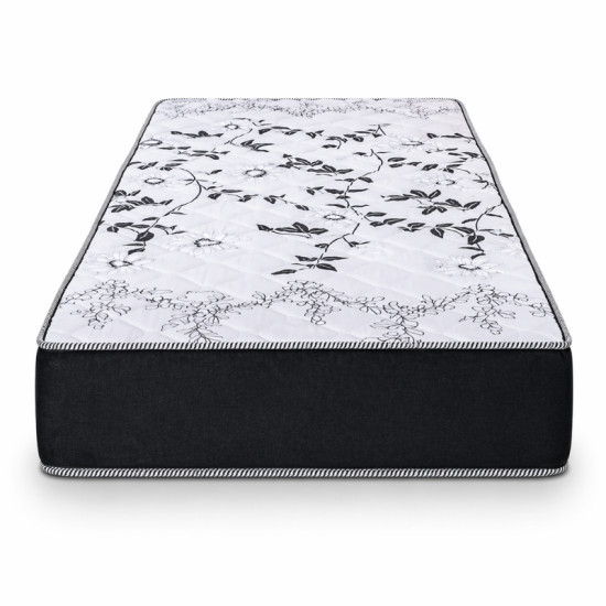 Colch�o Solteiro Sant� Alt 20 D33 + Box Solteiro Sued Preto 80x200x57 N. Sonho | Suporta at� 130kg - Medida Especial para pessoas altas