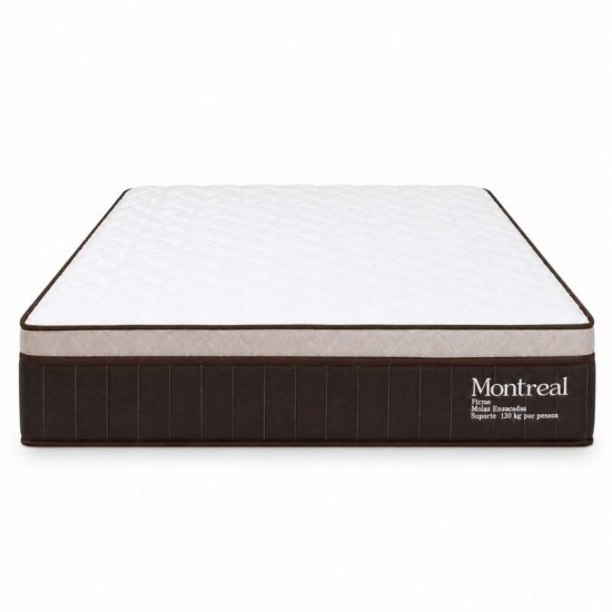 Colch�o Casal Montreal 138x188x32 Molas Ensacadas - Viero | Suporta at� 260kg
