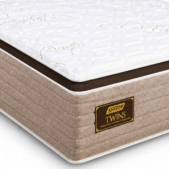 Colch�o Queen Twins 158x198x34 Molas BlueWave - Gazin | Suporta at� 290kg