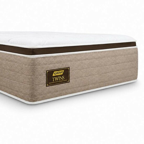 Colch�o Queen Twins 158x198x34 Molas BlueWave - Gazin | Suporta at� 290kg