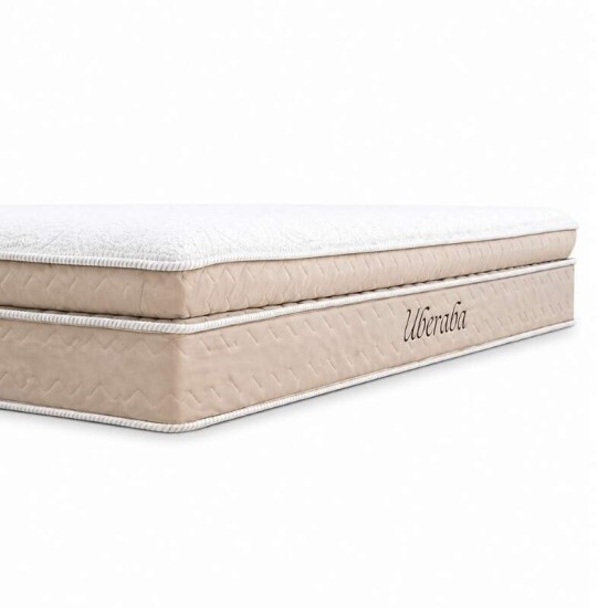 Colch�o Queen Uberaba Espuma Viscoel�stica ColchoMinas + Base Box Queen Bipartido Universal Marrom Bordado - Gazin 158x198x70 | Suporta at� 300kg