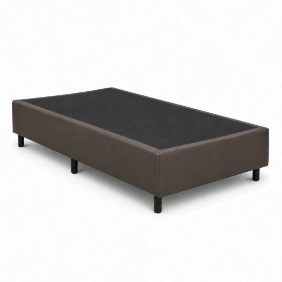 Base Box Solteiro Korino Marrom 88x188x37 - Ortobel
