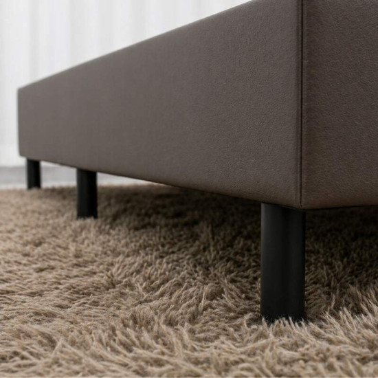 Base Box Solteiro Korino Marrom 88x188x37 - Ortobel