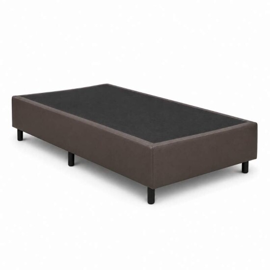 Colch�o Solteiro Confort Premium Ortop�dico D28 - Inovaflex + Box Solteiro Korino Marrom - Ortobel 88x188x55 | Suporta at� 120kg
