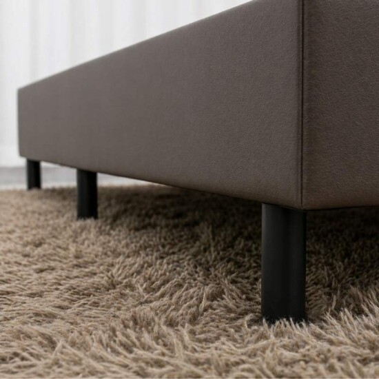 Colch�o Solteiro Confort Premium Ortop�dico D28 - Inovaflex + Box Solteiro Korino Marrom - Ortobel 88x188x55 | Suporta at� 120kg
