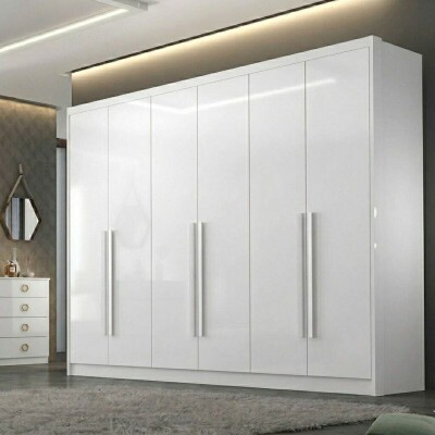 Guarda-roupa Rizon New Neve Larg. 2.43m 6 Portas 8 Gavetas - Novo Horizonte