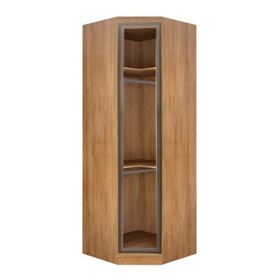 Modulado Rizon Canto Obl�quo Cumaru Larg. 0.827m C/Porta de Vidro - Novo Horizonte