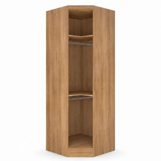 Modulado Cumaru/Fendi Fosco 1 Guarda-Roupa Rizon New 4 Pts + 2 Criado Rizon + 1 Canto Obl�quo Rizon C/Porta de Vidro + 1 A�reo 3 portas Rizon - Novo Horizonte
