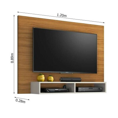 Painel Eros Larg. 1.20m Freij�/Off White para TVs at� 43 Polegadas - Not�vel