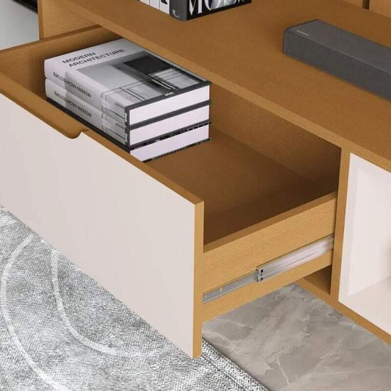 Nicho Modular Tucum� Larg. 1.80m Nature/Off C/1 Gaveta - JB Bechara