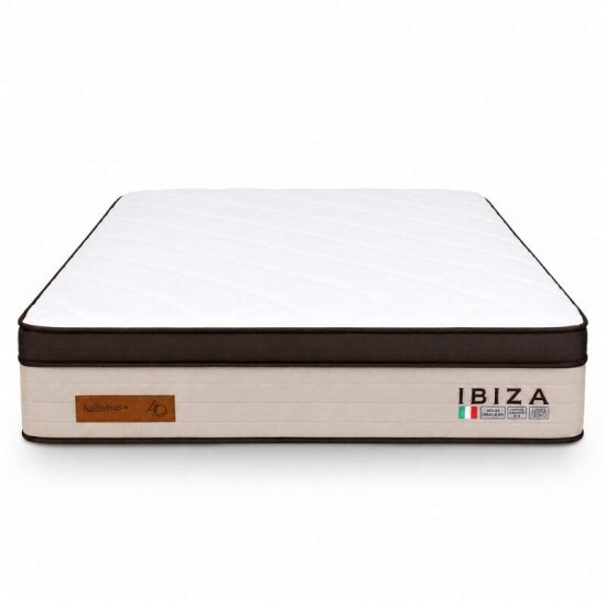 Colch�o Casal Ibiza 138x188x33 Molas Ensacadas - Bianchi | Suporta at� 400kg