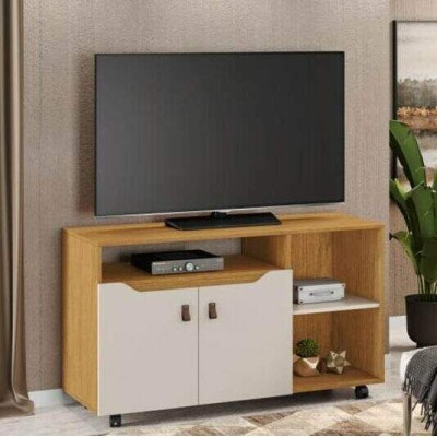 Rack Seleto Cinamomo/Off TV at 49 Polegadas Larg. 1.21m - JCM