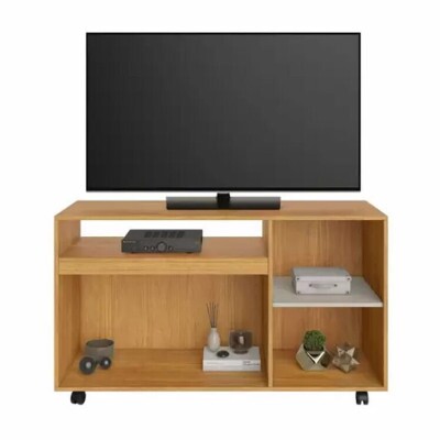 Rack Seleto Cinamomo/Off TV at 49 Polegadas Larg. 1.21m - JCM