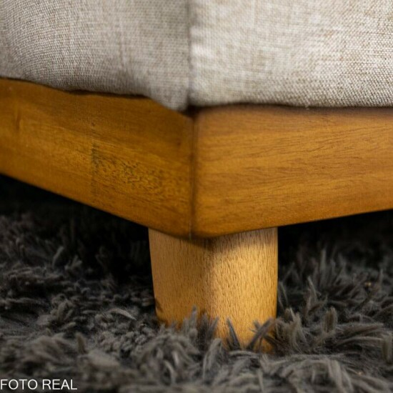 Sof� 3 Lug. Arm�nia C/Chaise Larg. 2.50m Linho Bege A57