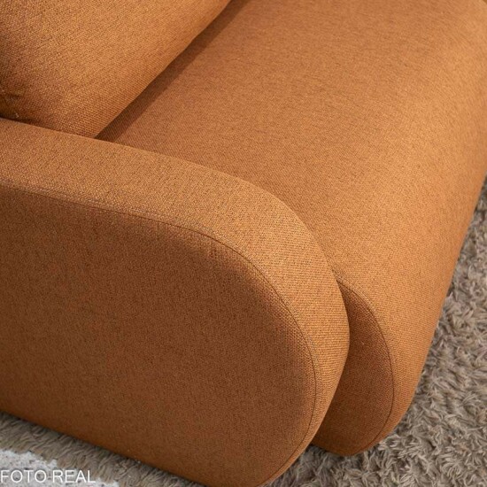 Sof� Retr�til Bellagio Larg. 2.25m Linho Terracota