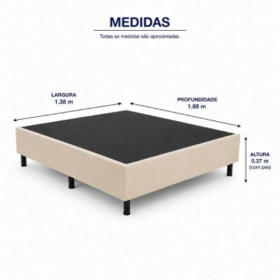 Box Casal Sued Bege 138x188x37 - Ortobel