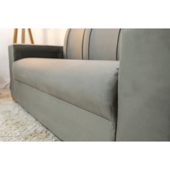 Sof� 3 e 2 lugares Macei� Veludo Cinza 813