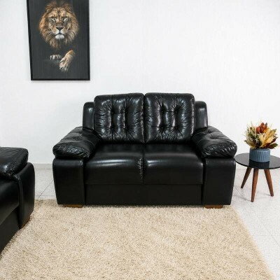 Sof� 3 e 2 lugares 240 Korino Preto - Rondom�veis
