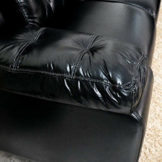 Sof� 3 e 2 lugares 240 Korino Preto - Rondom�veis