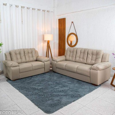 Sof� 3 e 2 lugares 240 Courvin Areia - Rondom�veis