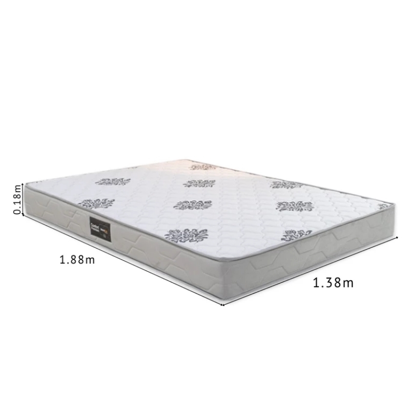 Colch�o Casal Ortop�dico Confort Premium Inovaflex + Base Box Ba� Casal Confort Linh�o Palha Blindado Issacar - 138x188x63