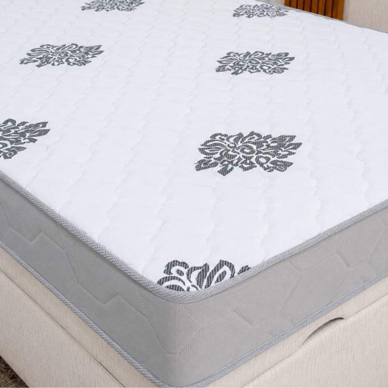 Colch�o Casal Ortop�dico Confort Premium Inovaflex + Base Box Ba� Casal Confort Linh�o Palha Blindado Issacar - 138x188x63