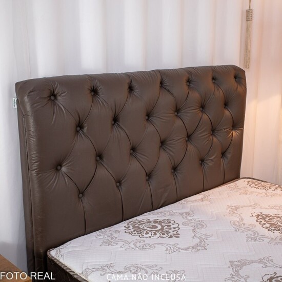 Cabeceira Casal Lav�nia Korino Marrom Larg. 1.40m