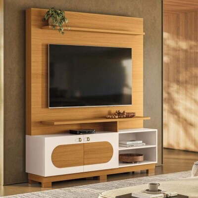Home Theater Axis Larg. 1.60m Cinamomo/Off para TV's 60 Polegadas - HB M�veis