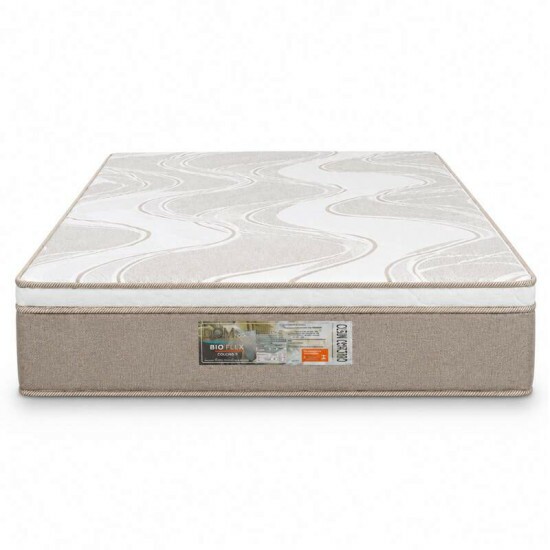Colch�o Casal Dom 138x188x32 Molas Ensacadas - Bioflex | Suporta at� 240kg