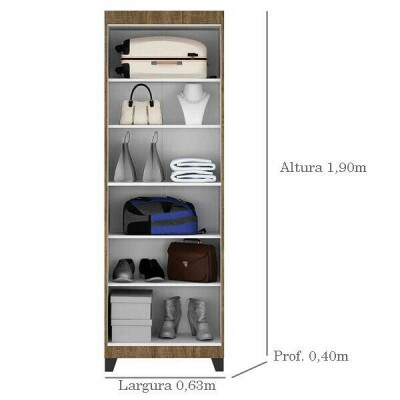 Multiuso Asteca Cinamomo/Off White Larg. 63cm Valdem�veis