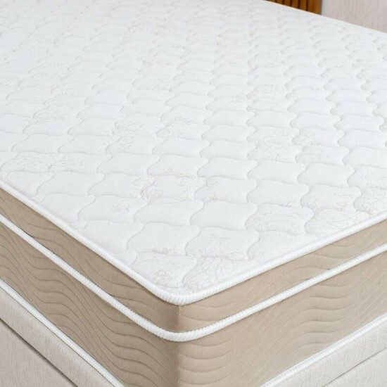 Colch�o Queen Airtech Springpocket Molas Ensacadas - Ortobom + Base Box Ba� Queen Bipartido Prime Confort Linh�o Palha Blindado - Issacar 158x198x70 | Suporta at� 240kg